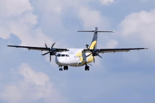 Voepass ATR-72 on approach